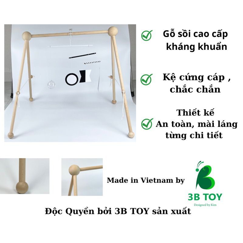 Combo bộ chuyển động montessori kệ chữ A cho bé sơ sinh munari gobbi vũ công bát diện