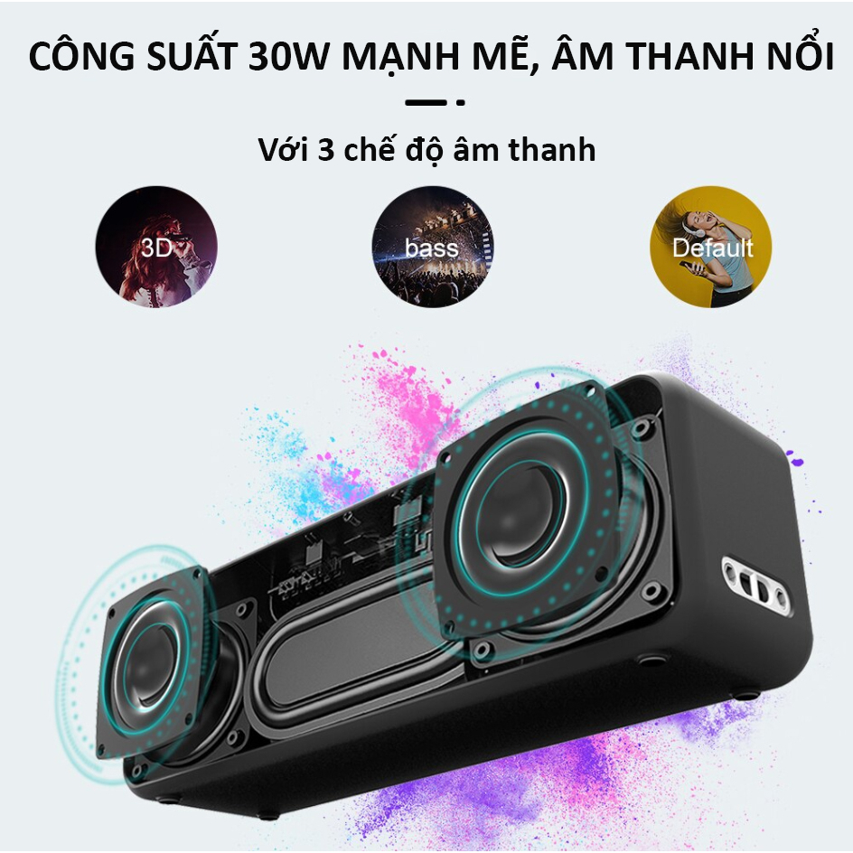 Loa Bluetooth 5.0 Xdobo X5 Công Suất 30W, siêu trầm âm thanh hay, TWS, chống nước IPX6, thời lượng chơi nhạc 8-15 giờ