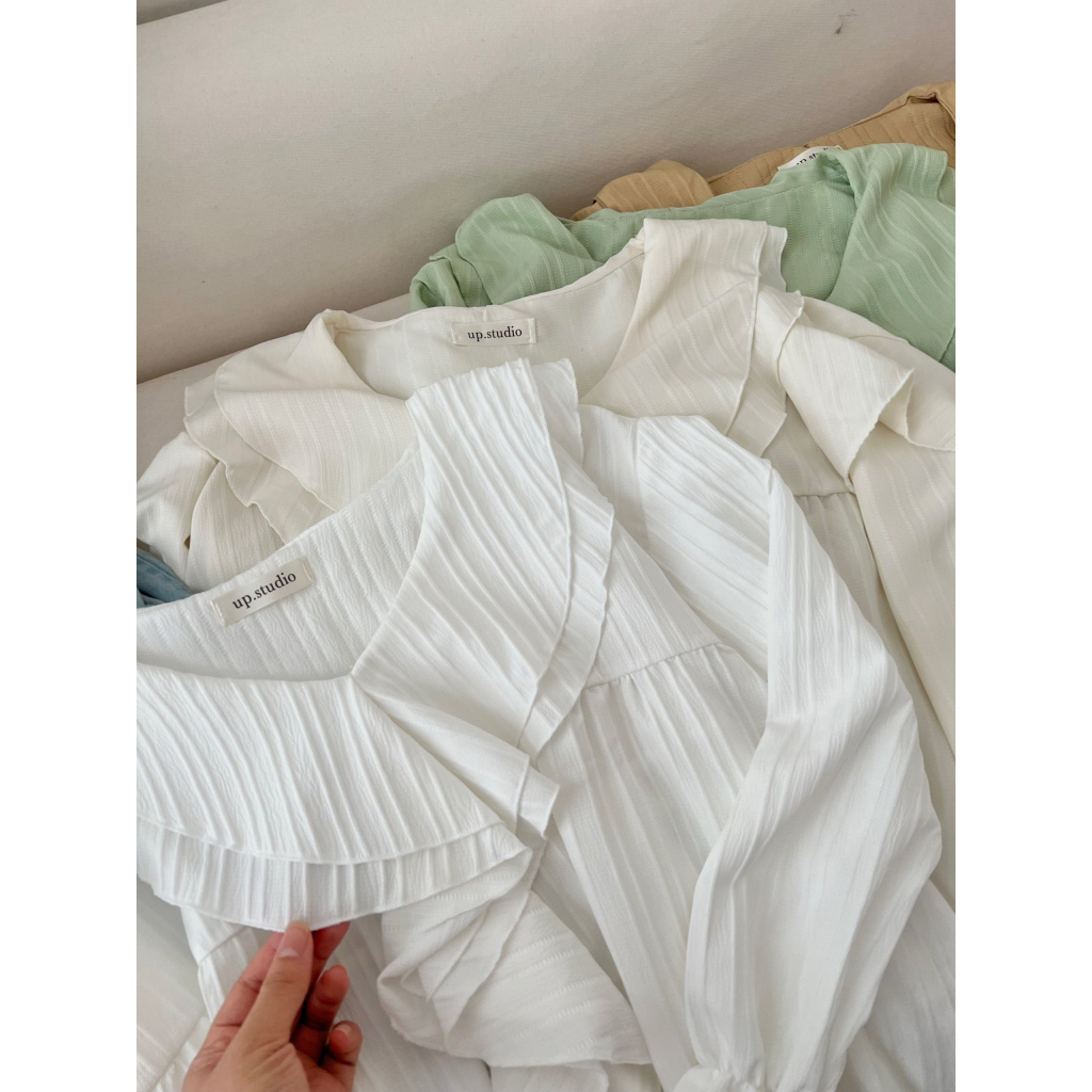 Áo bèo chất đũi gân tiểu thư sang chảnh 071