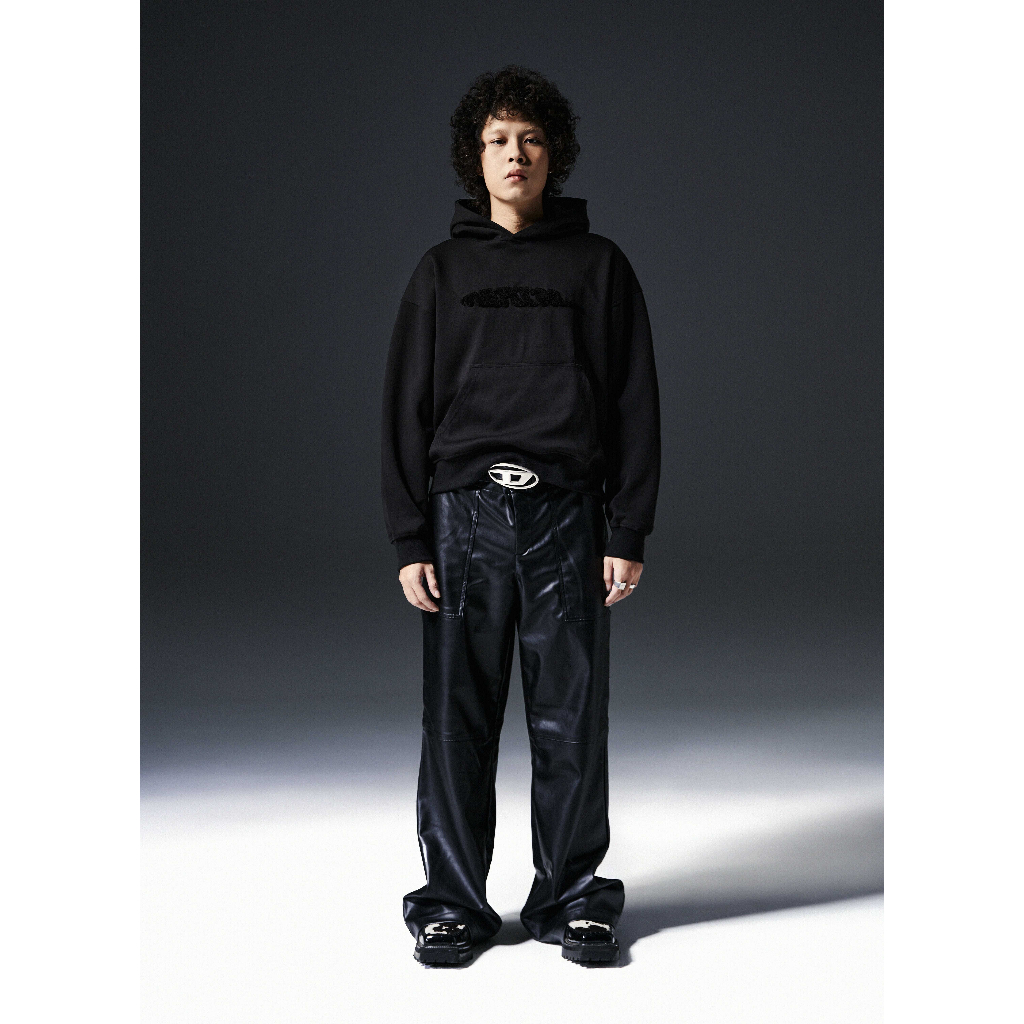 Áo Hoodie Unisex Thêu Xù Cao Cấp MENTAL® Ruffled Embroidery Oval - Boxy fit