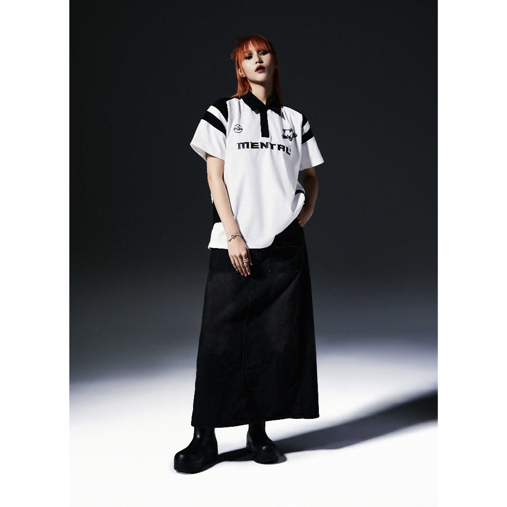 Áo Polo Nam nữ Tay Ngắn Thể Thao COMBINE MENTAL®️ Polo Boxy - Phong Cách Blokecore