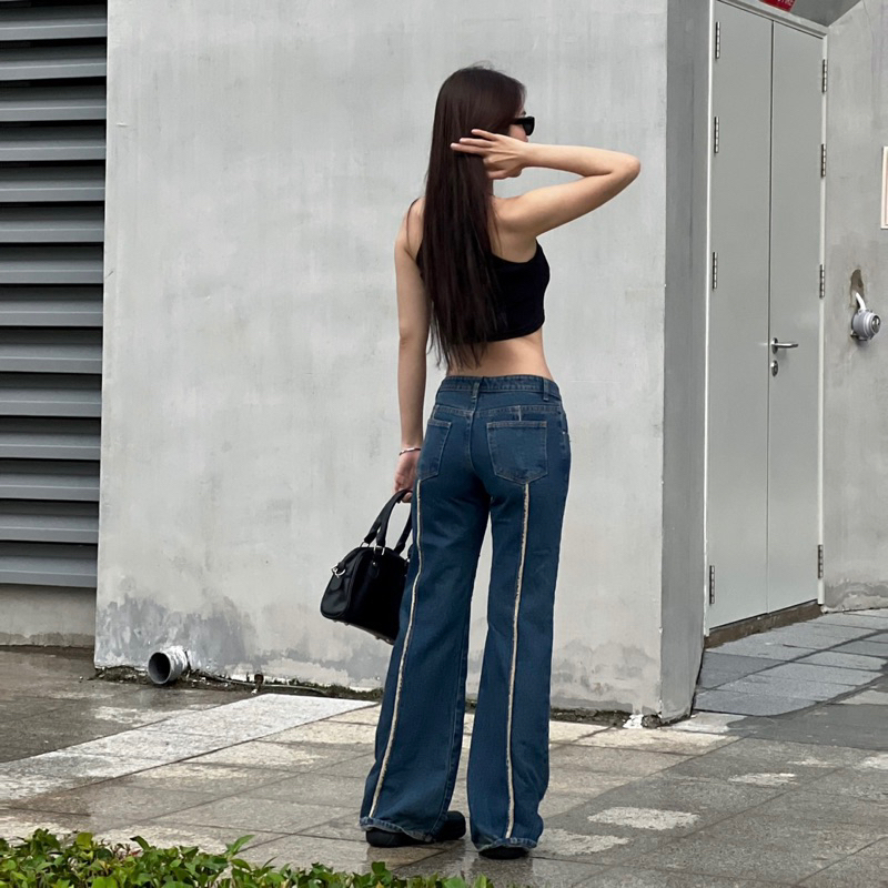 Quần ERRORIST Fluring Blue Jeans