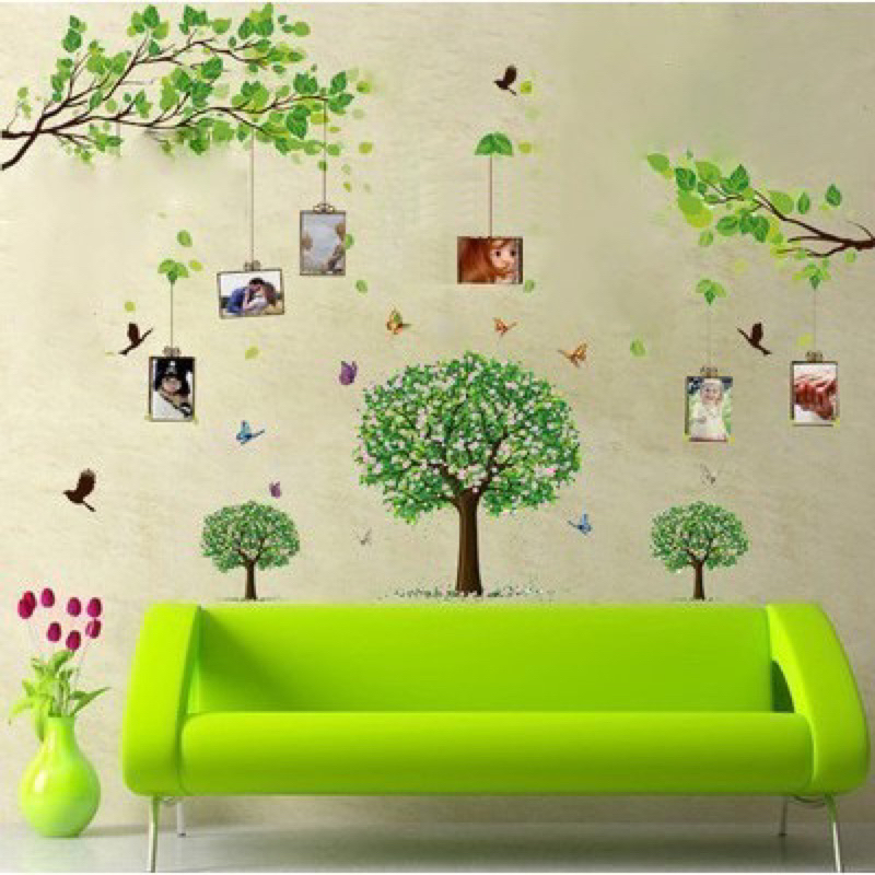 Decal dán tường cực xinh thích hợp dán quán cafe, phòng ngủ, phòng khách.