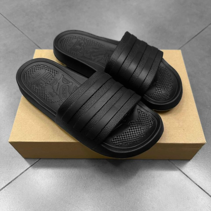 Dép lê nam quai ngang Adidass cao su đúc chống nước (Free Ship)