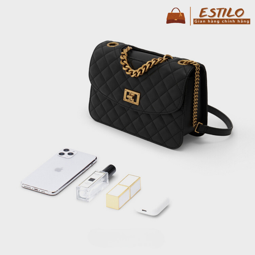 Túi xách nữ đeo chéo, đeo vai, đi chơi, đi học ESTILO size 22cm HA241