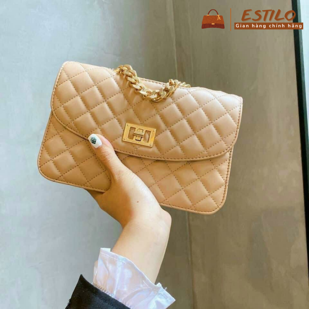 Túi xách nữ đeo chéo, đeo vai, đi chơi, đi học ESTILO size 22cm HA241