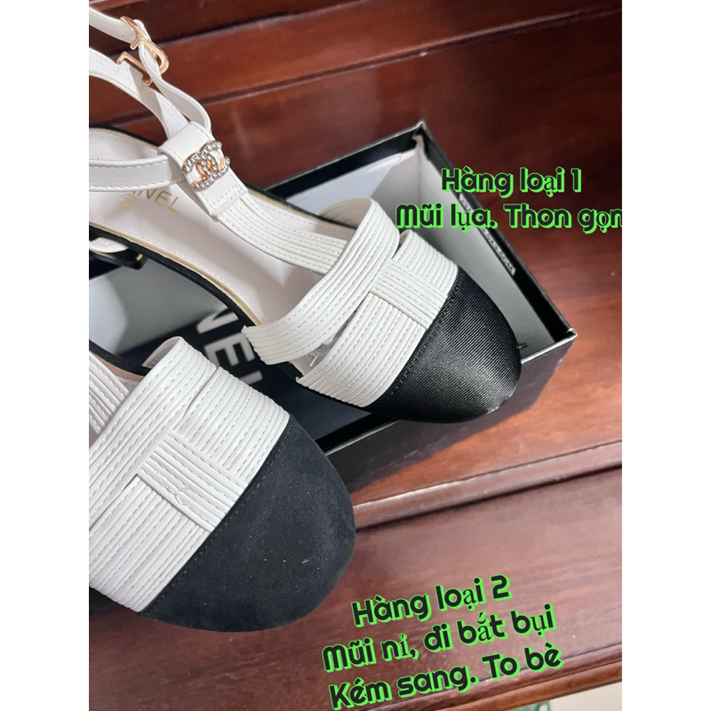 Sandan bít mũi mẫu mới 2023, gót 2cm xinh xắn, hàng quảng châu cao cấp đầy đủ hộp túi