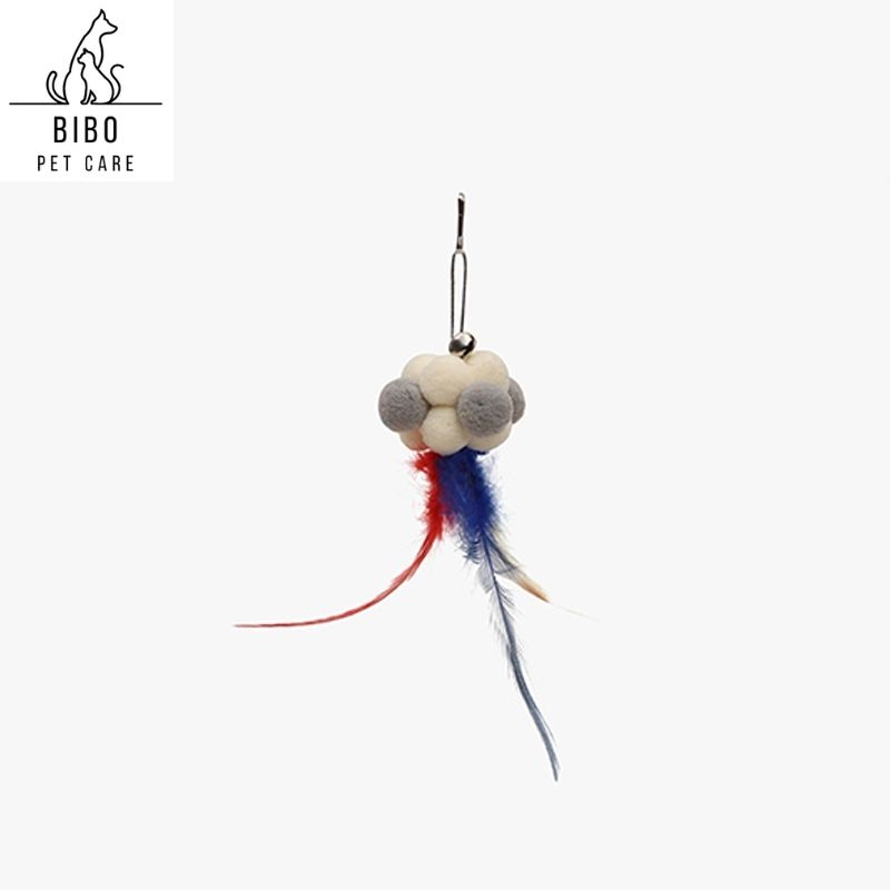 Đầu lông vũ có chuông thay thế cho cần câu mèo lông vũ gắn cần câu mèo - Bibopetcare