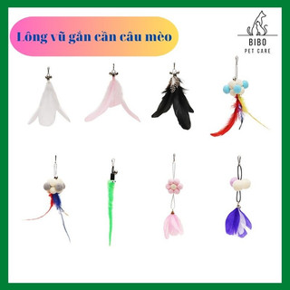 Đầu lông vũ có chuông thay thế cho cần câu mèo lông vũ gắn cần câu mèo - Bibopetcare