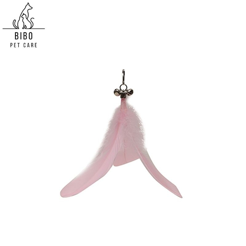 Đầu lông vũ có chuông thay thế cho cần câu mèo lông vũ gắn cần câu mèo - Bibopetcare