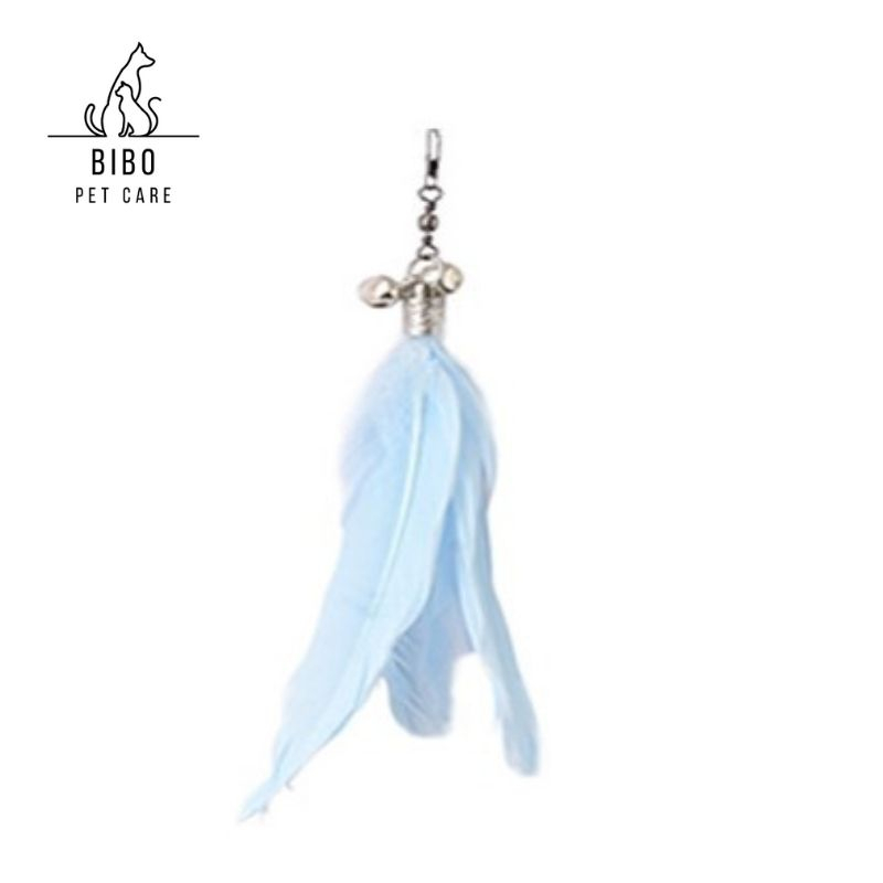 Đầu lông vũ có chuông thay thế cho cần câu mèo lông vũ gắn cần câu mèo - Bibopetcare
