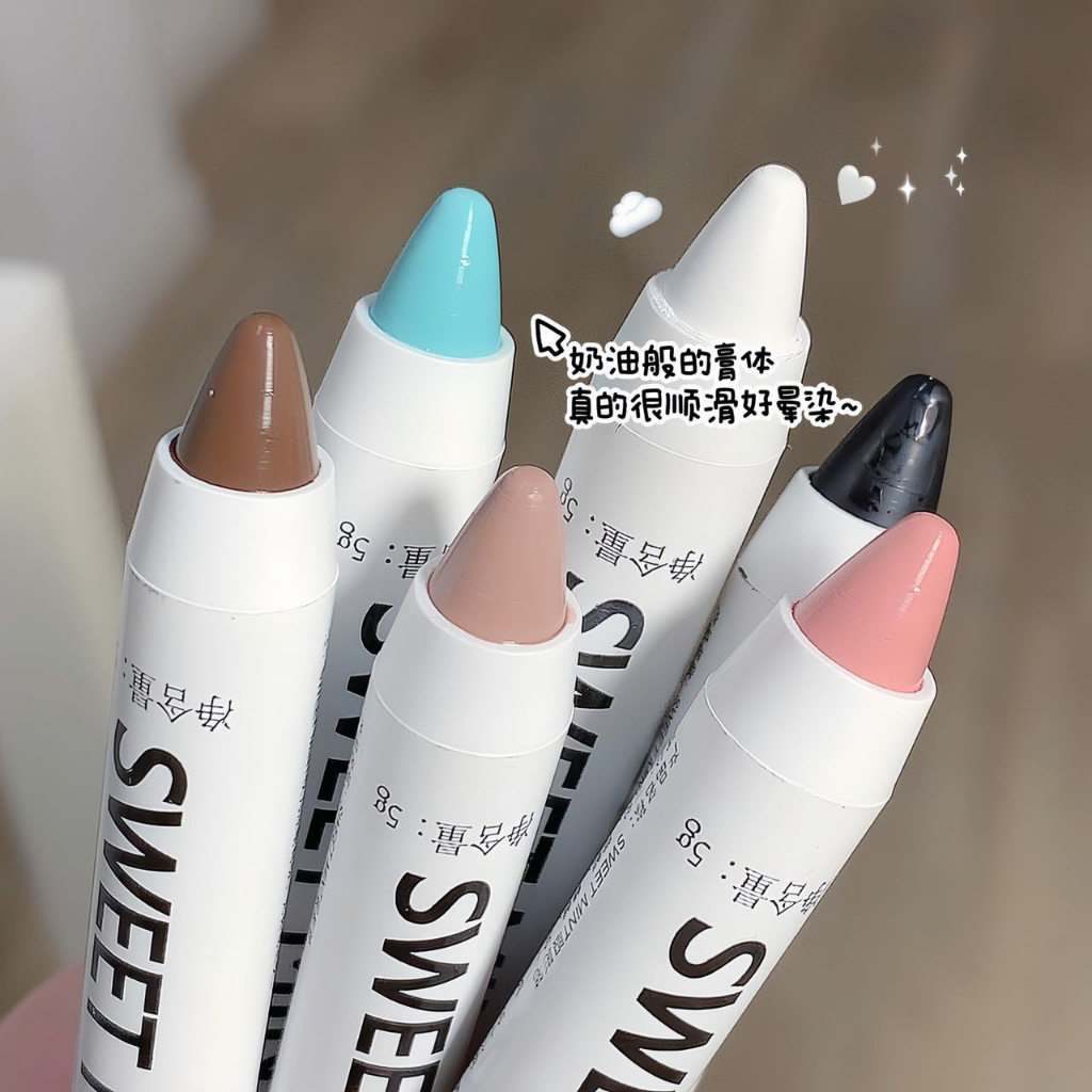 Nhũ mắt SWEET MINT 13 màu ánh kim lấp lánh dạng bút chì bắt sáng hot trend