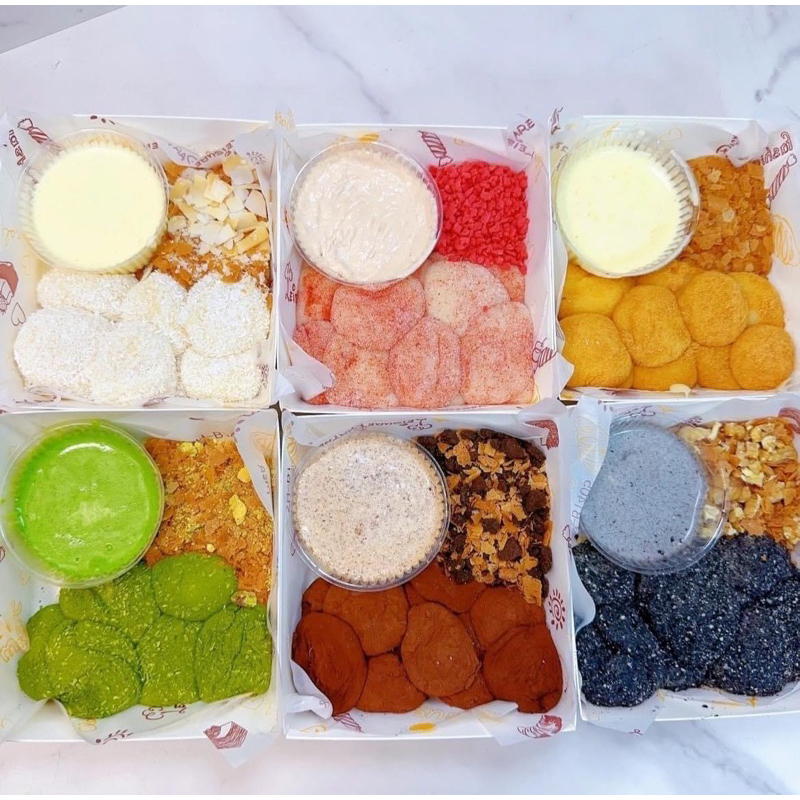 Mochi chấm kem sữa ngon ngất