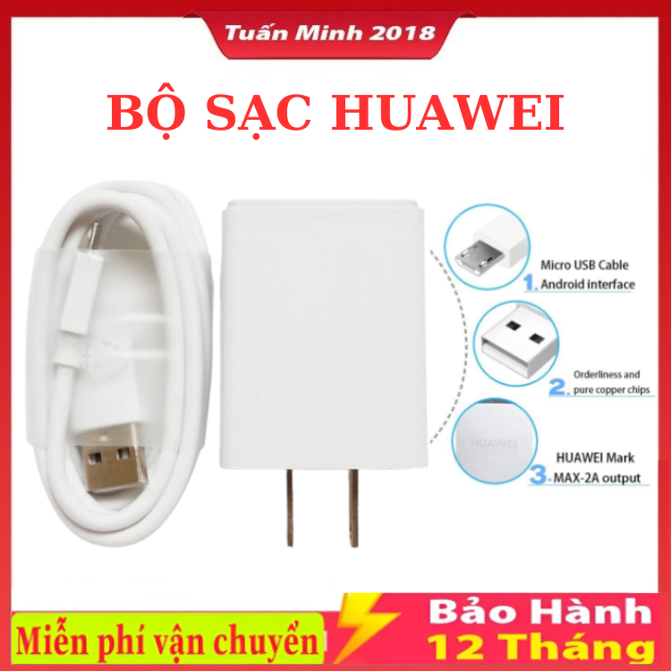 Bộ sạc nhanh HUAWEI 2.4A 2 trong 1 5v / 4A chuyển đổi 9V cáp Micro USB cho Huawei P6 P7 P8 Y6 Y7 Nova3i Nova2i 2A