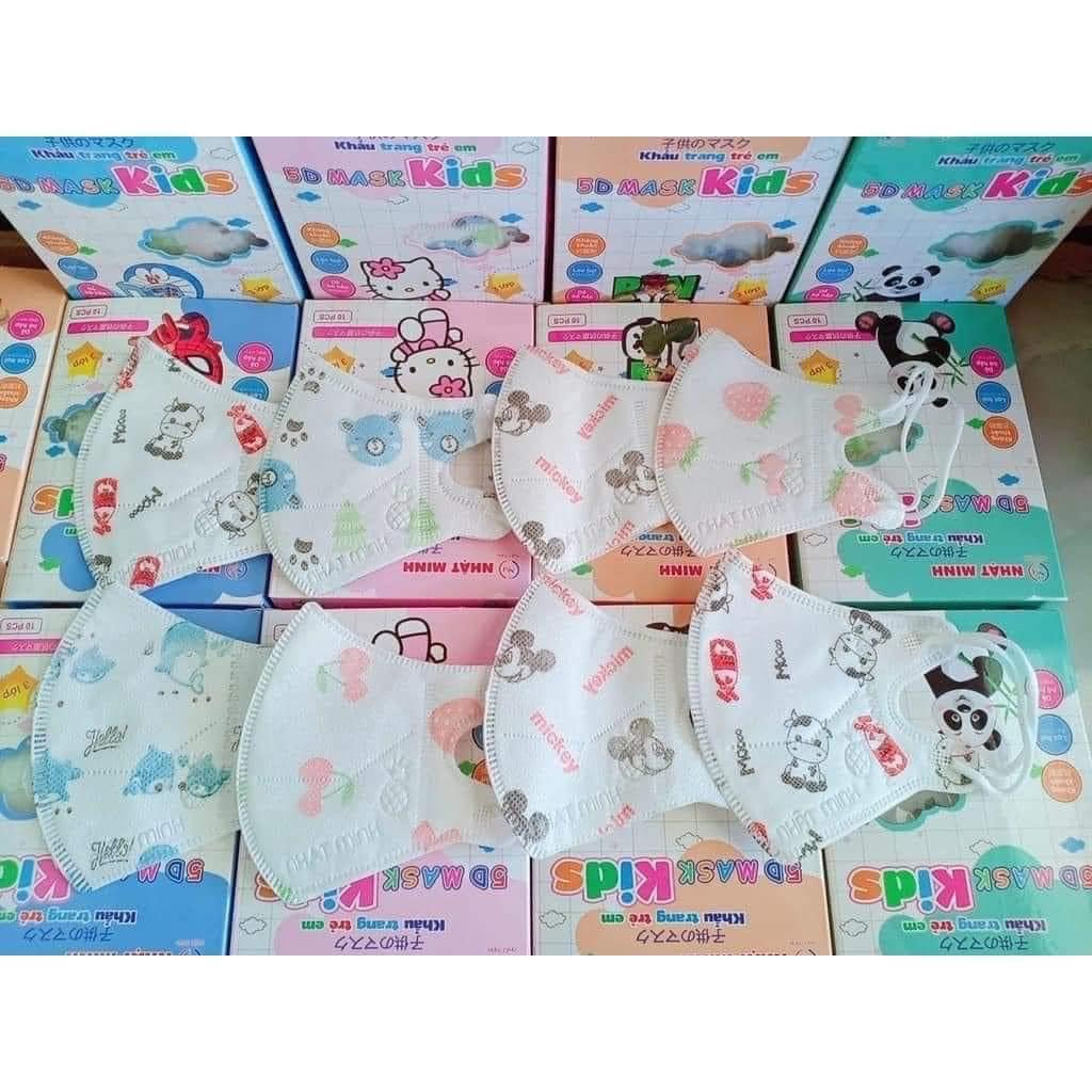 Thùng 100 CHIẾC Khẩu Trang 5D Kids Trẻ Em Mask