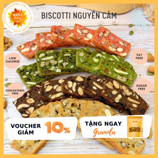 Bánh Biscotti healthy Nguyên Cám - Bánh dinh dưỡng, siêu hạt - Eat Clean.