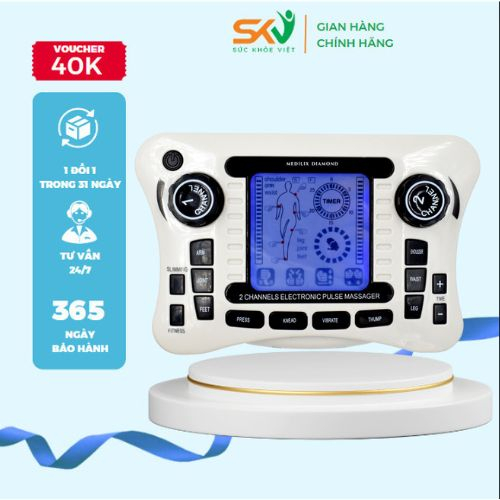 Máy massage xung điện 4 miếng dán SKV-SYK308B, hỗ trợ giảm đau mỏi cơ thể, hồi phục cơ thể, mát xa nhiều vị trí an toàn