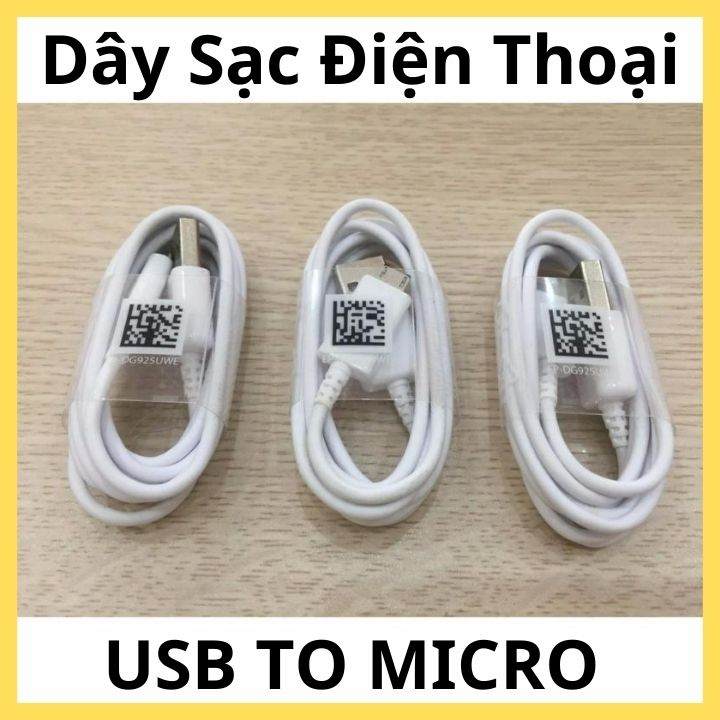 Dây Sạc Samsung Đầu Micro. Cáp Sạc Điện Thoại Samsung, oppo, vivo, Xiaomi...