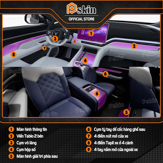 Dán PPF trong suốt bảo vệ nội thất xe VF9