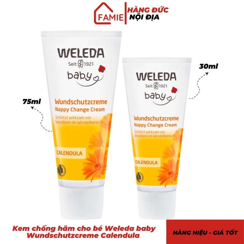 Kem chống hăm cho bé Weleda baby Wundschutzcreme Calendula - Hàng Đức