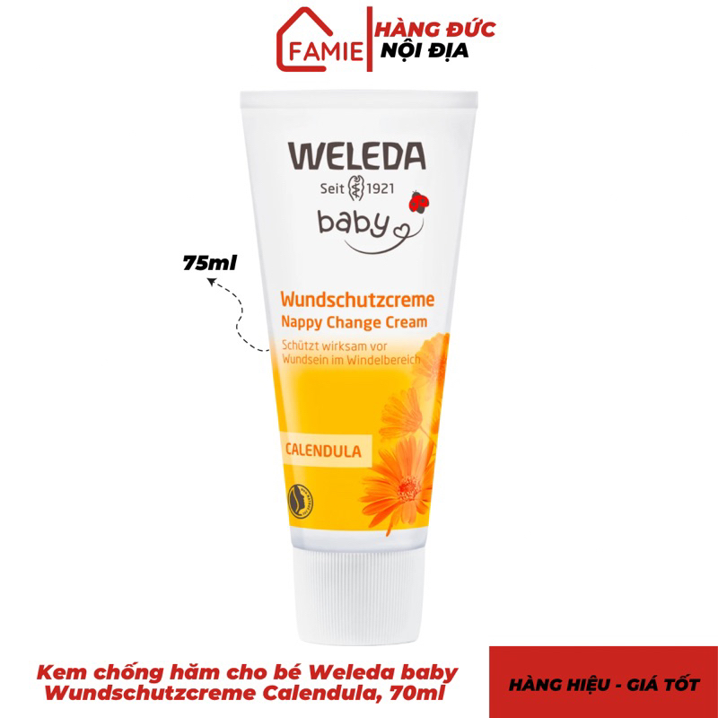 Kem chống hăm cho bé Weleda baby Wundschutzcreme Calendula - Hàng Đức