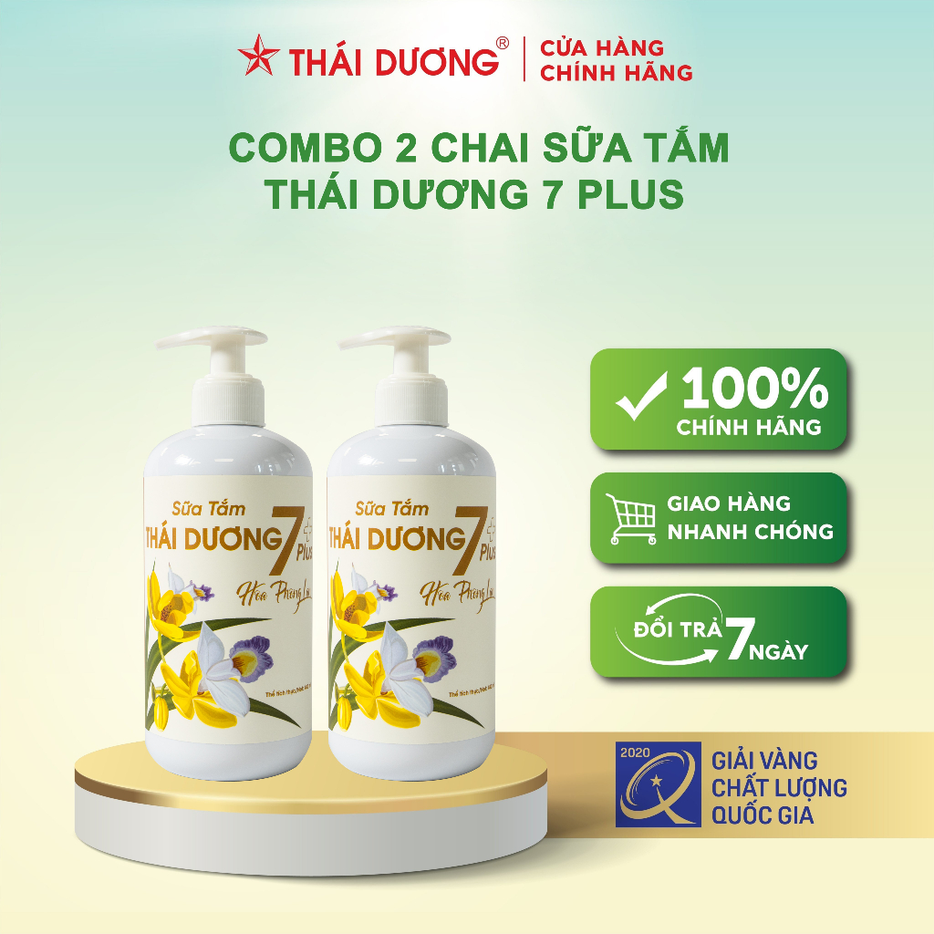 Combo 2 Sữa tắm Thái Dương 7 Plus  480ml - Sao Thái Dương