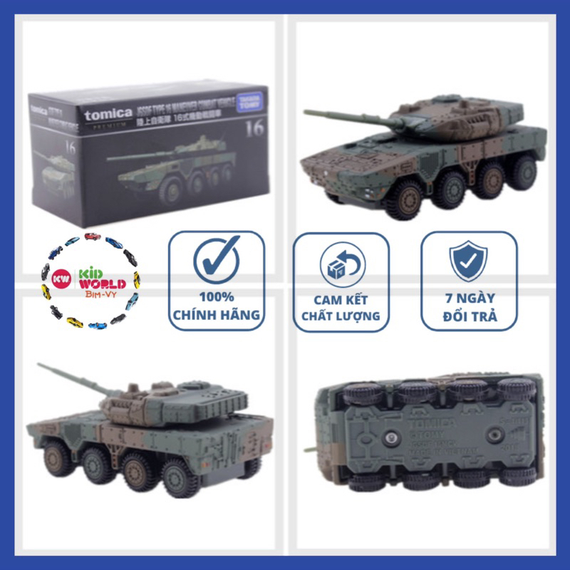 Xe mô hình Tomica Premium JGSDF Type 16 Maneuver Combat Vehicle. No.16. Tỷ lệ 1:119.