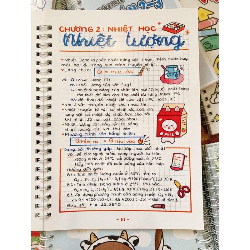 Combo sổ tay Hoá + Lý THCS