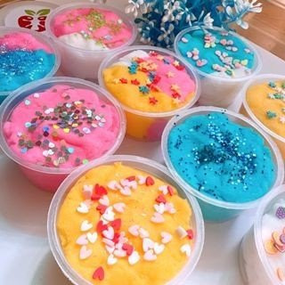 Slime mây /cloud slime hũ nhỏ mini bánh flan
