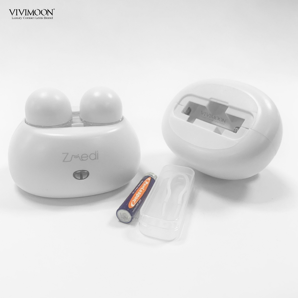 Máy rửa vệ sinh lens sóng rung VIVIMOON 360 độ Zmedi