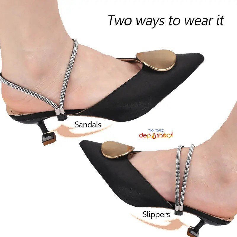 Quay giày chống tuột gót chân quai đá sang trọng có thể làm phụ kiện cho giày thêm xinh nhiều màu dễ phối