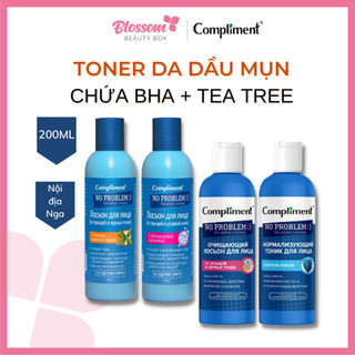 Toner da dầu mụn no problem compliment chứa bha salicylic acid, tea tree
