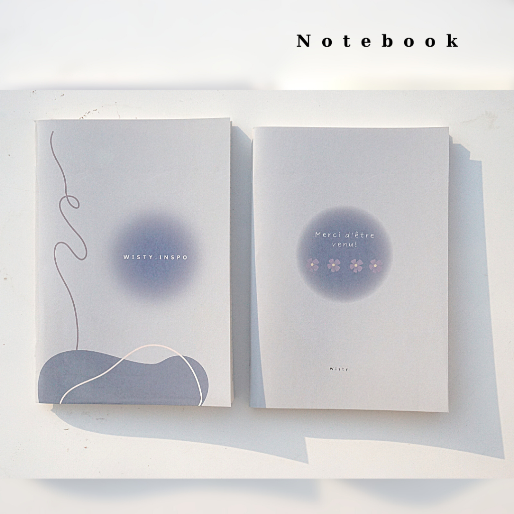 Tập vở học sinh B5 bìa chấm xanh dương hoa 80gsm ruột trắng-kẻ ngang-ô vuông