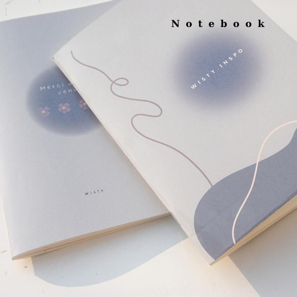 Tập vở học sinh B5 bìa chấm xanh dương hoa 80gsm ruột trắng-kẻ ngang-ô vuông