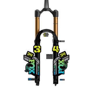 tem decal dán phuộc xe đạp địa hình Fox step cast 34 2021 | cheetahdecals.com