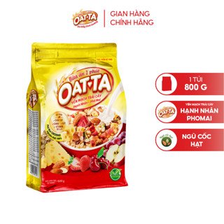 Combo 2 Yến Mạch Trái Cây Hạnh Nhân OATTA Thơm Béo Đậm Chất Vị Phô Mai Có Thể Ăn Liền Túi 800g