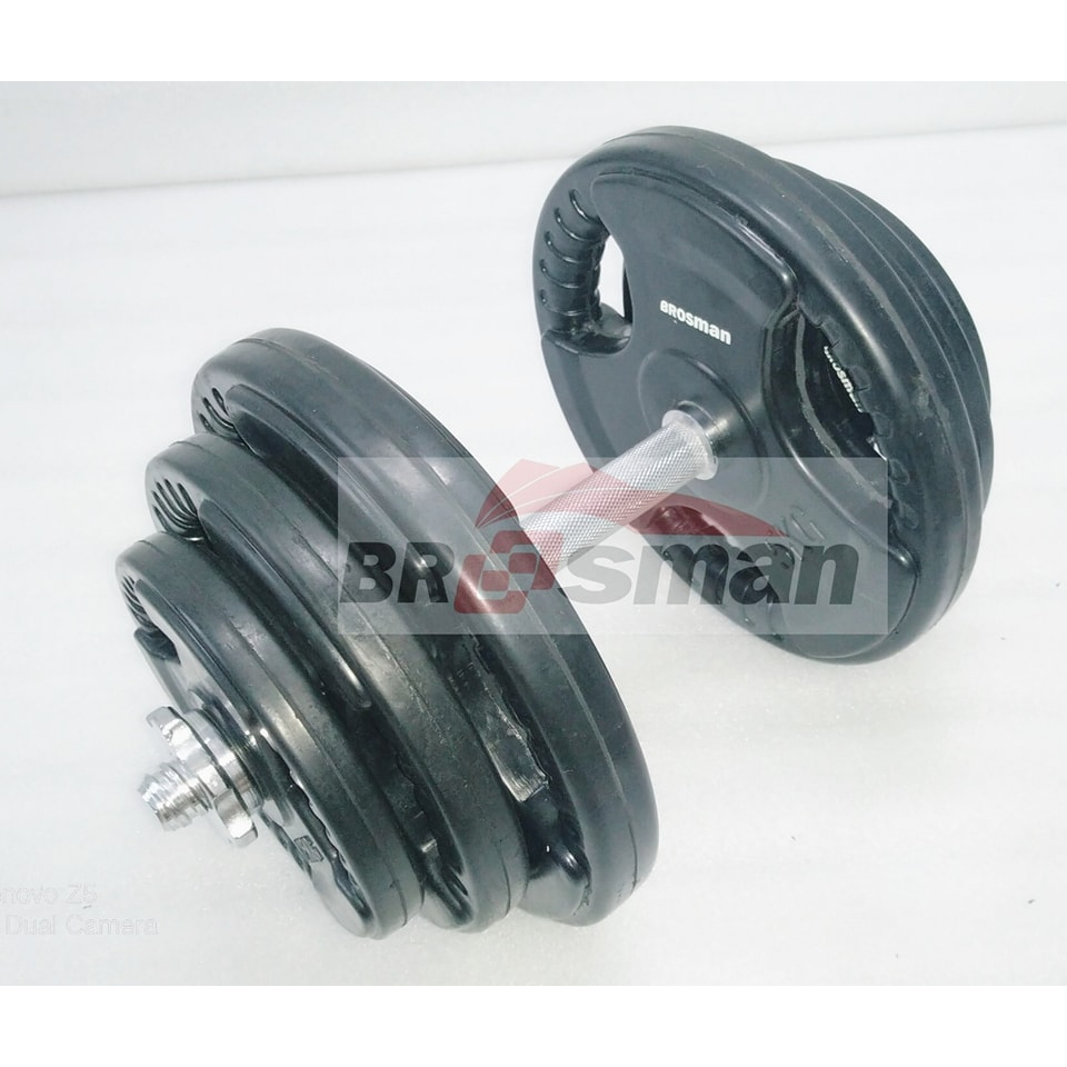 Tạ đĩa cao su cao cấp 1,25Kg Brosman nhập khẩu chính hãng