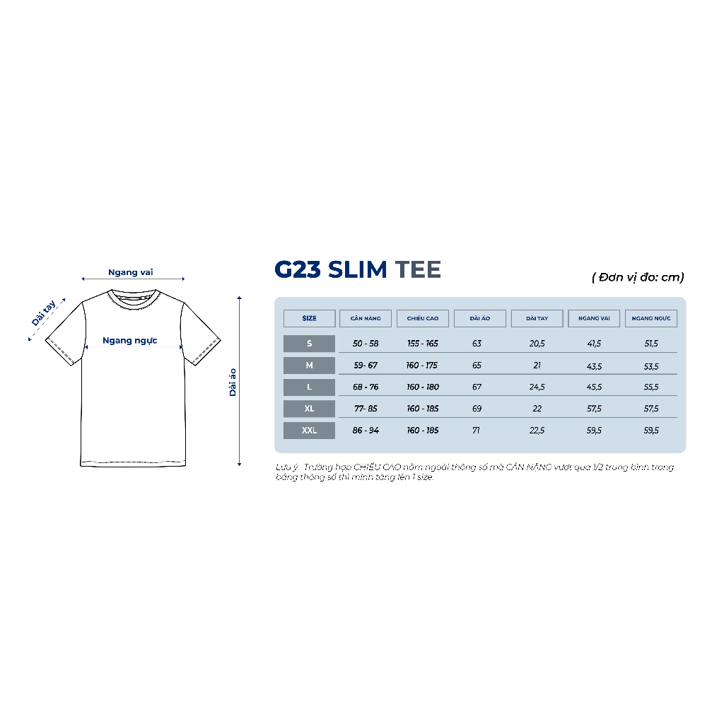 Áo thun G23 SLIM TEE 100% Cotton, form Slimfit - THE GMEN ELEGANT EST 2017