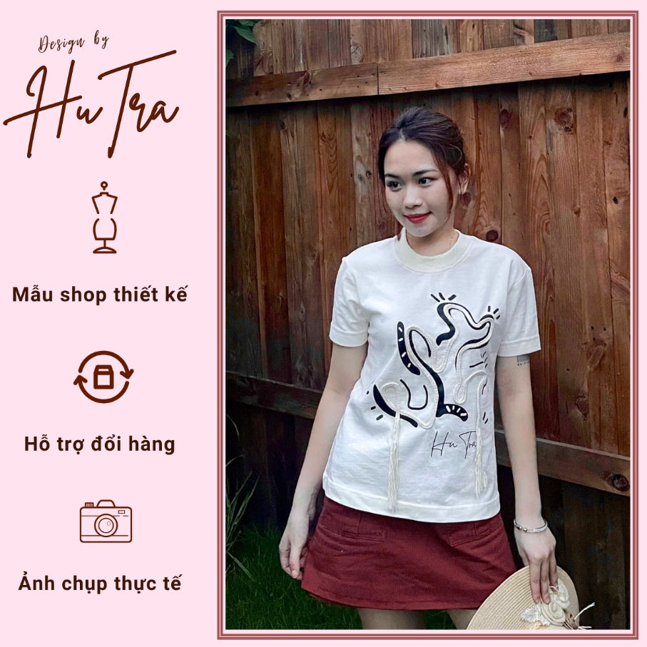Áo thun baby tee phông nữ Rope heart chất cotton cao cấp Design by HuTra