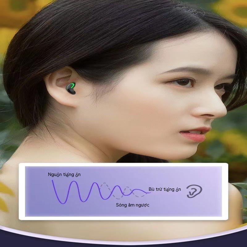Tai nghe Bluetooth không dây 5.3tws Mini Pea không thấm nước cảm ứng vô hình mã thiết kế ksc-543 không đau tai