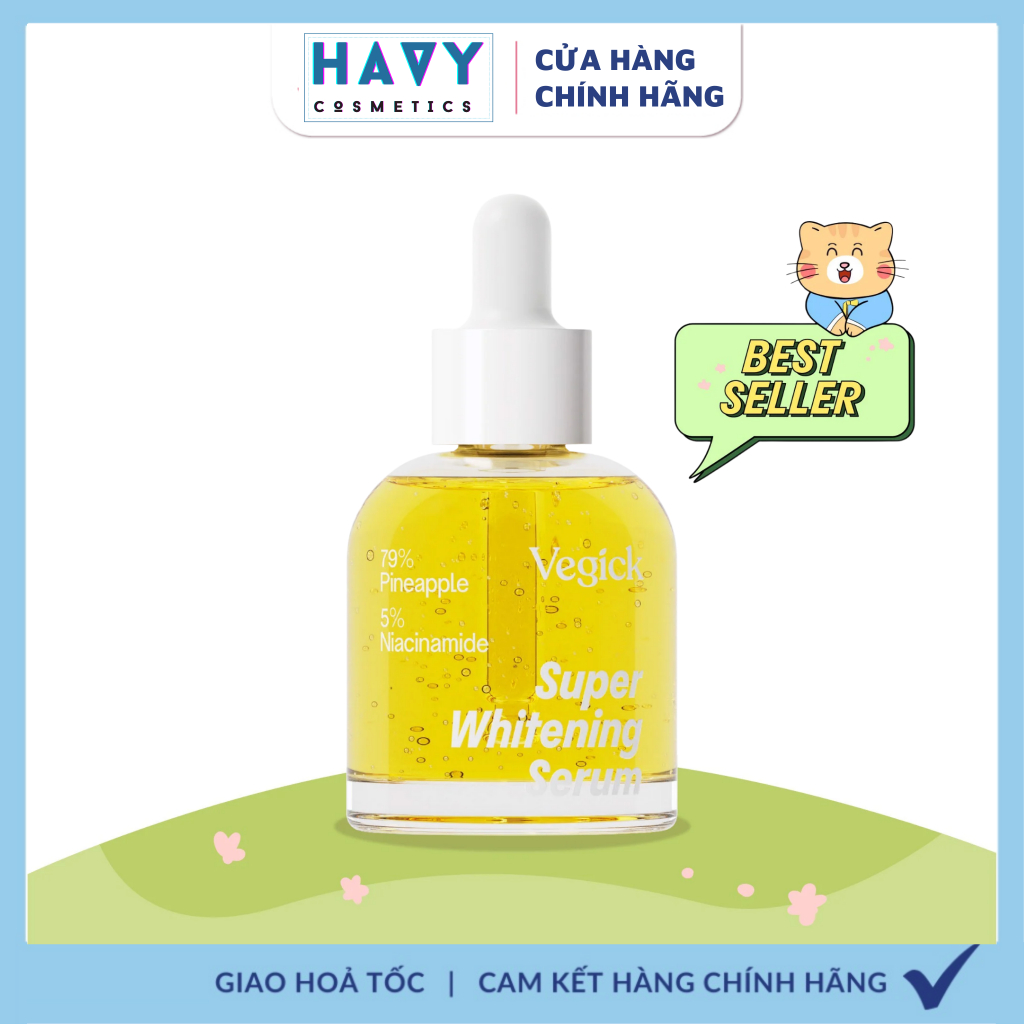 Tinh Chất Dứa Dưỡng Trắng Vegick Super Whitening Serum 30ml | BigBuy360 - bigbuy360.vn