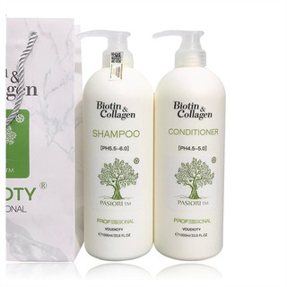 Cặp dầu gội xả biotin & collagen xanh dương siêu mềm mượt cho tóc khô 1000ml