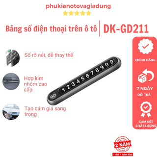 Bảng số điện thoại cao cấp trên ô tô DK-GD211 - phukienotovagiadung