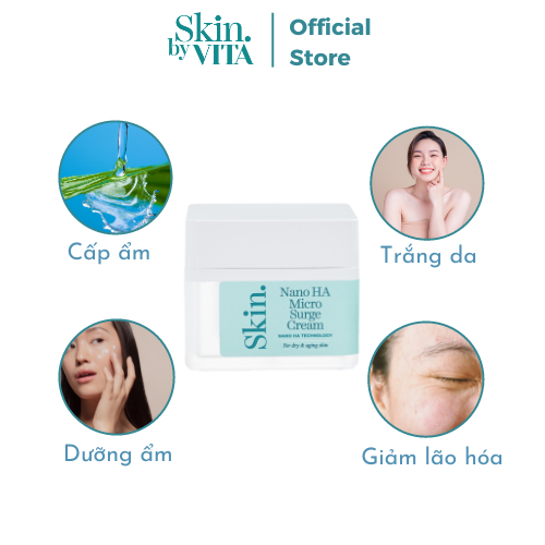 Kem Dưỡng Ẩm SKIN BY VITA Giúp Da Mịn Màng Trắng Sáng 50ml