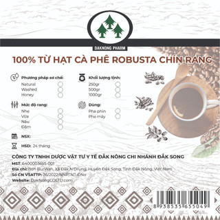 1KG cà phê bột Robusta hạt chín