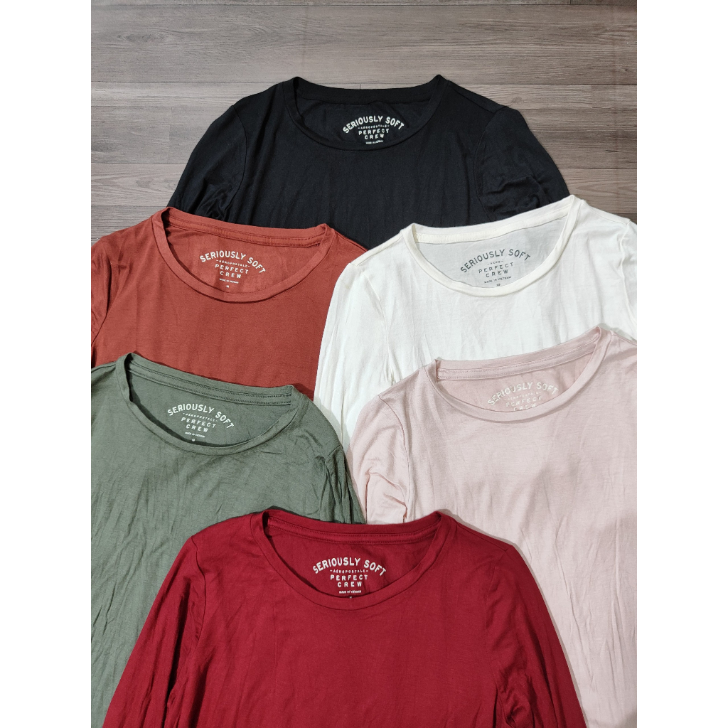 Áo thun nữ tay dài xuất dư Aeropostale chất thun siêu mềm mại size