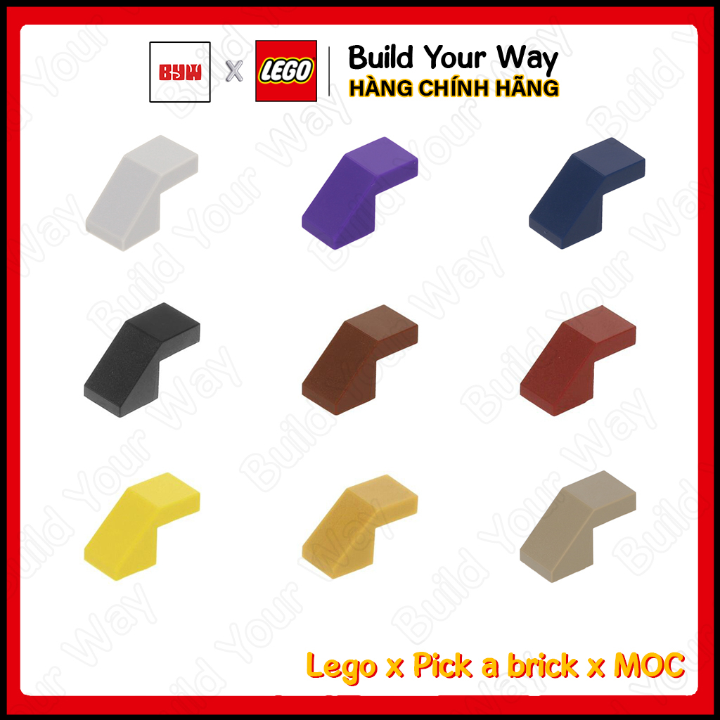 Gạch Lego chính hãng Dốc 45 độ 2x1 với mặt cắt trơn Part 28192 Slope 45 2