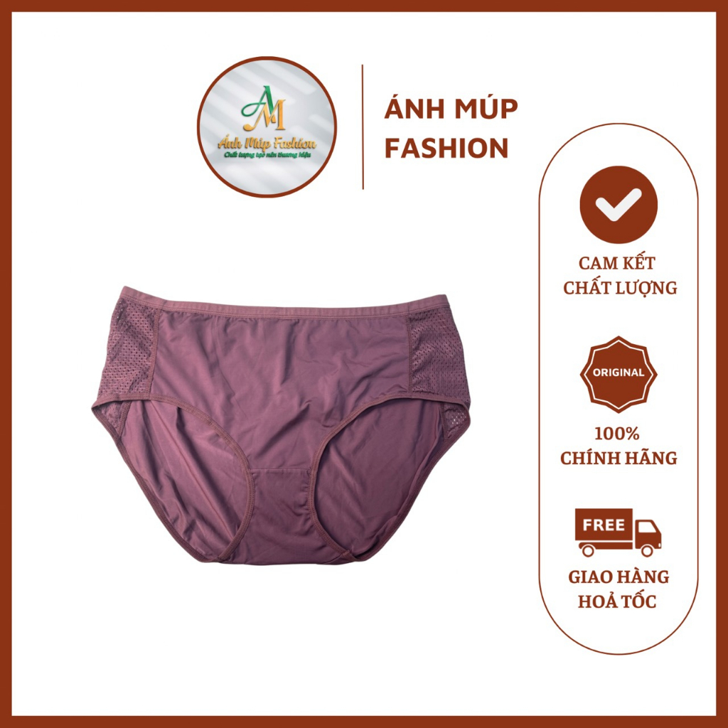 Quần lót thun lạnh Bigsize 8899 form siêu to ngoại cỡ ôm bụng, cạp cao - ÁNH MÚP FASHION