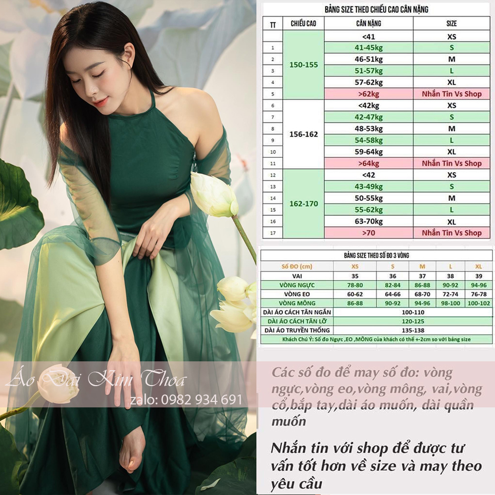 Áo Yếm Chụp Sen Đẹp Kèm Choàng Tặng Mấn Y01