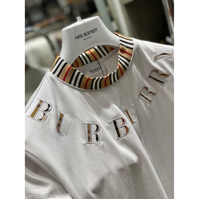 Áo phông BB.R hoạ tiết logo thiêu ngực ,bo cổ nổi bật 2023